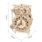 3D Wooden Puzzle Owl Clock Model Building Kit