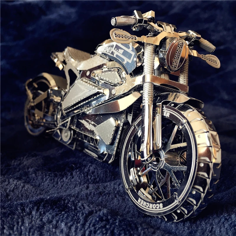 IRON STAR Stainless Sliver | 3D Motorcycle Puzzle