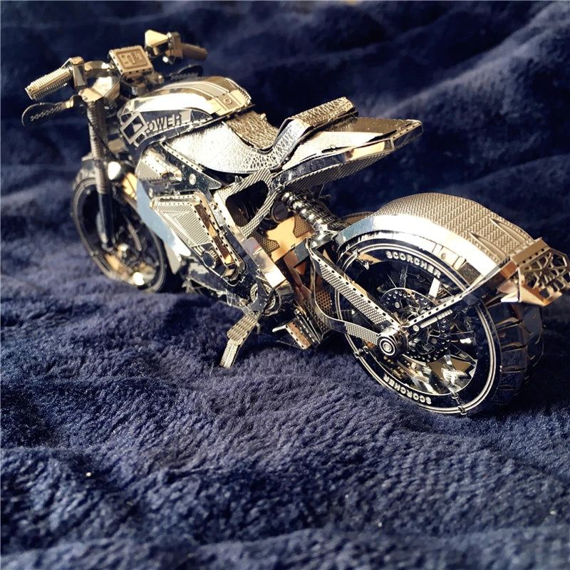 IRON STAR Stainless Sliver | 3D Motorcycle Puzzle