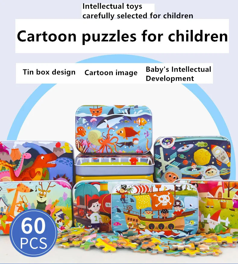 60 Piece Puzzle | Animal Educational Jigsaw