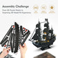 293-Piece Queen Anne Revenge Pirate Ship Jigsaw Puzzle | CubicFun 3D Model