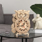 3D Wooden Puzzle Owl Clock Model Building Kit