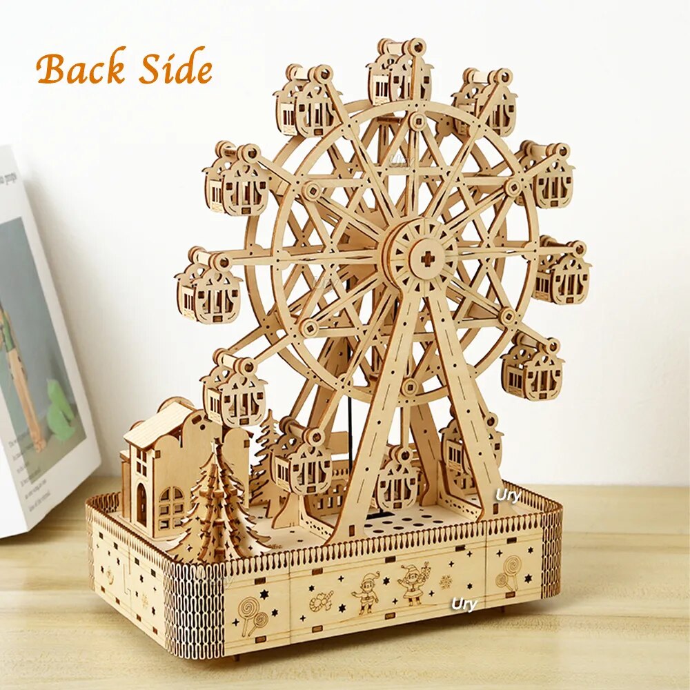 3D Wooden Puzzles | LED Rotatable Ferris Wheel | Music Box