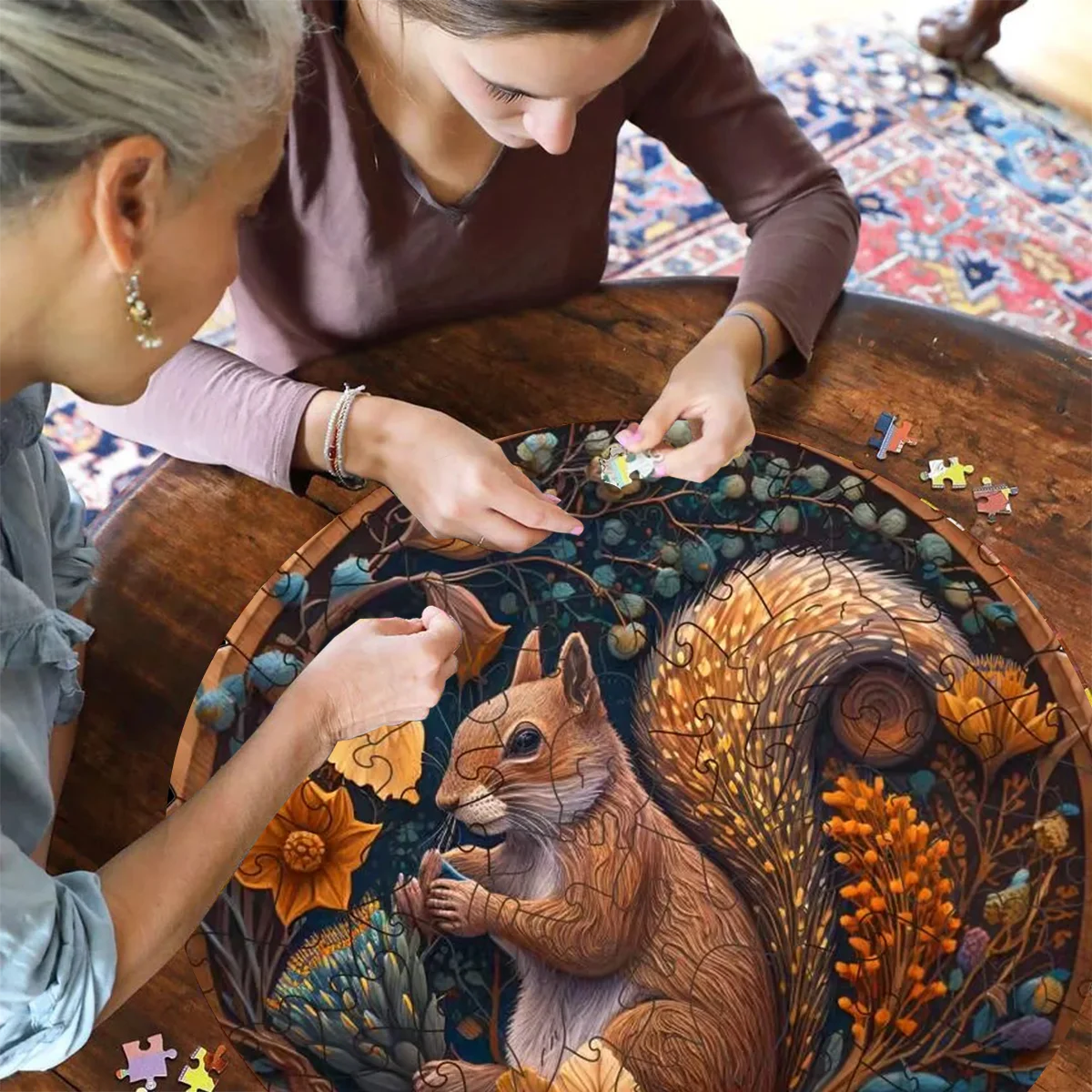 Squirrel Wooden Puzzle | Irregular Shape 3D Jigsaw Puzzle | DIY Crafts