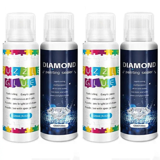 5D Diamond Painting Sealer | Jigsaw Puzzle Art Glue | Continuous Hold Gloss Effect 120ml