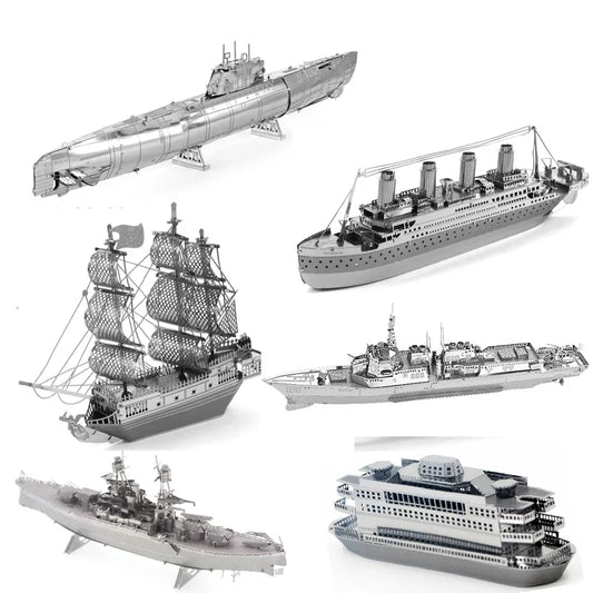 3D Metal Puzzle Black Pearl | Destroyer Titanic Model