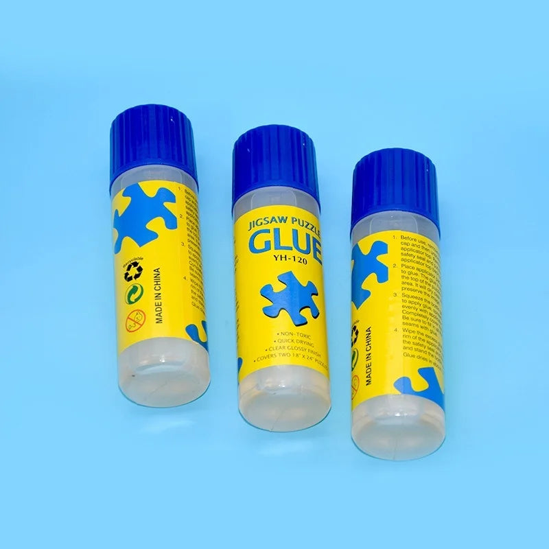 120ml Safe Clear Glue Stick | Jigsaw Puzzle Conserver | Non-Toxic Self Applying Fast Dry