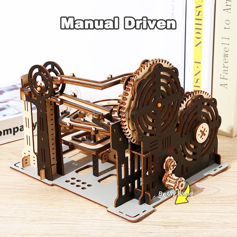 3D Wooden Puzzle | Marble Run Set DIY Mechanical Track