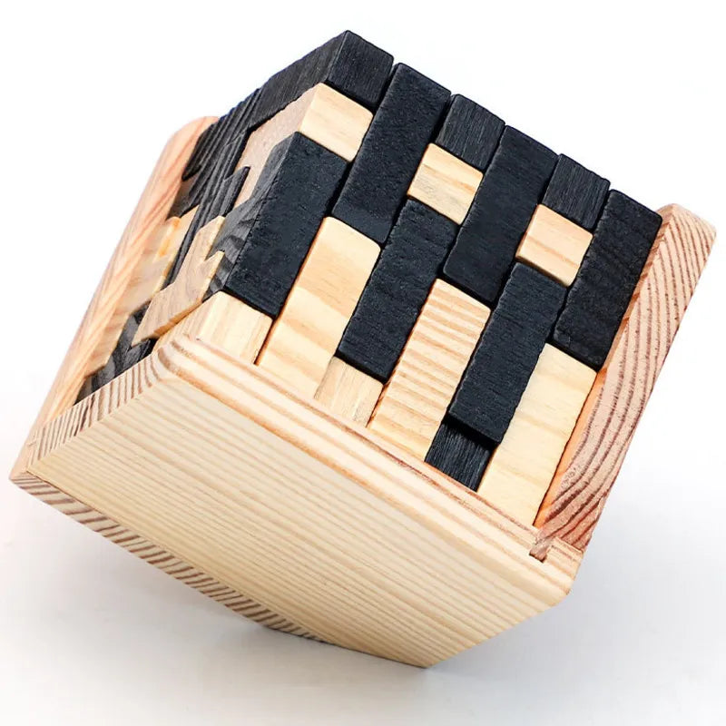 3D Cube Puzzle | Luban Interlocking Creative Educational Wooden Puzzles