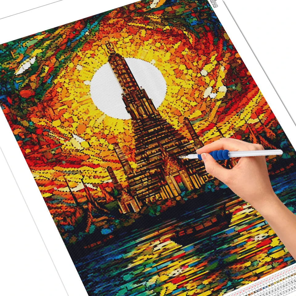 EverShine Full Drill Diamond Painting Building | DIY Hobby Scenery Eiffel Tower Diamond Painting City