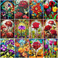 EverShine 5D Diamond Painting Rose Lotus Stained Glass | Flower Diamond Painting Art