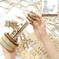 3D Wooden Puzzles for Adults | DIY Musical Box Model Kit to Build Self-Assembly Building Kit | Airplane- Control Tower