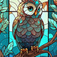 EverShine Stained Glass Art Diamond Painting Owl | DIY Hobby Painting Animal New Collection 2024 Mosaic | Wall Decor