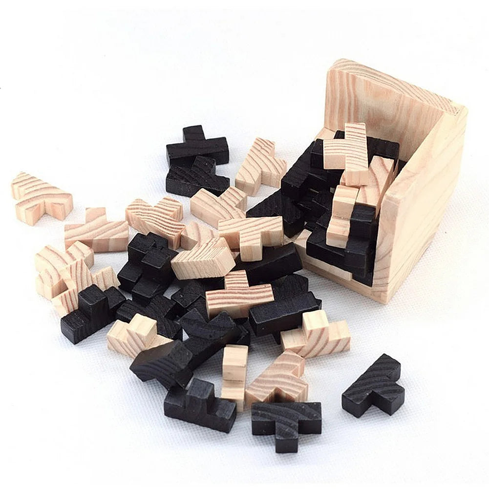 3D Cube Puzzle | Luban Interlocking Creative Educational Wooden Puzzles