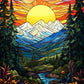 EverShine Diamond Painting Tree Mountain Full Drill Craft Kit |Scenery Nature Diamond Mosaic Stained Glass | Wall Art