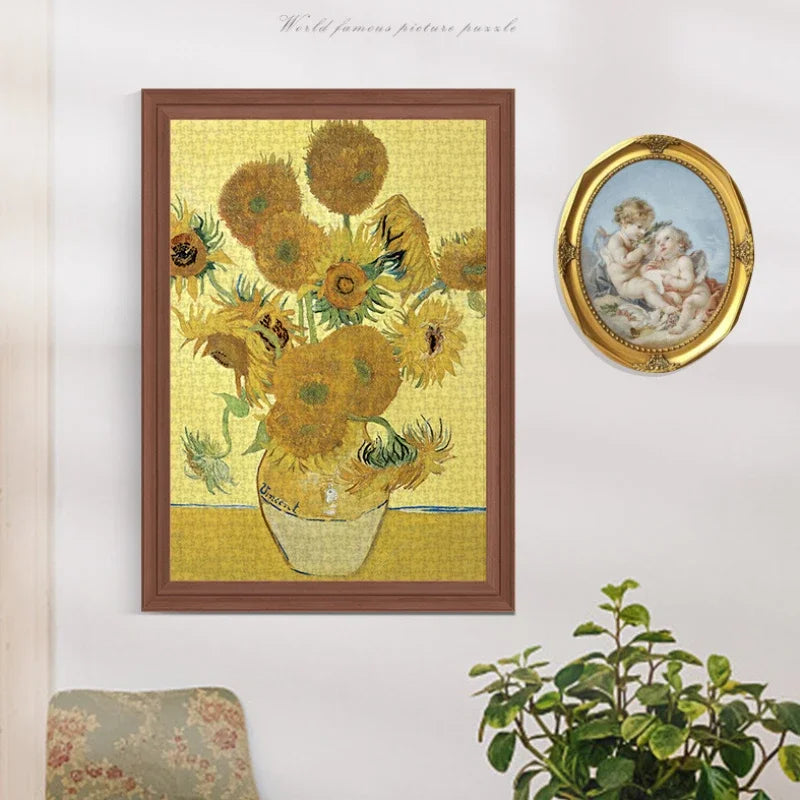 MaxRenard Jigsaw Puzzles 100 Pieces | 25*35.5cm Van Gogh The Sunflowers