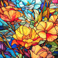 EverShine 5D Diamond Painting Rose Lotus Stained Glass | Flower Diamond Painting Art