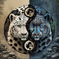 EverShine Full Square Diamond Painting Tiger Craft Kit | Tai Chi Diamond Painting Animal DIY | 30*30cm Diamond Painting