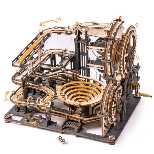 Marble Night City 3D Wooden Puzzle | Waterwheel Model