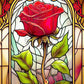 EverShine 5D Diamond Painting Rose Lotus Stained Glass | Flower Diamond Painting Art