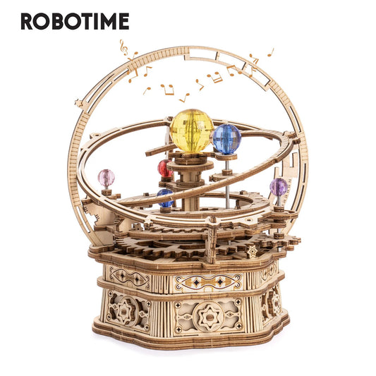 ROKR Rotating Starry Night | Music Box 3D Wooden Puzzle