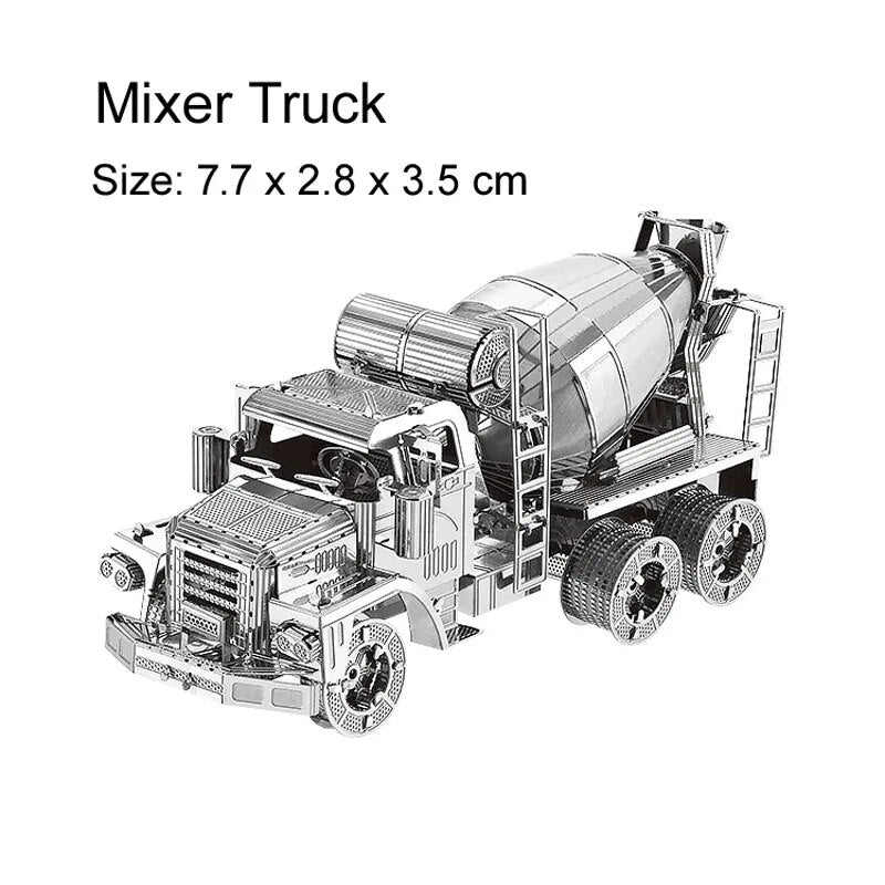 3D Metal Puzzle | Wheel Loader | Crane Truck Model