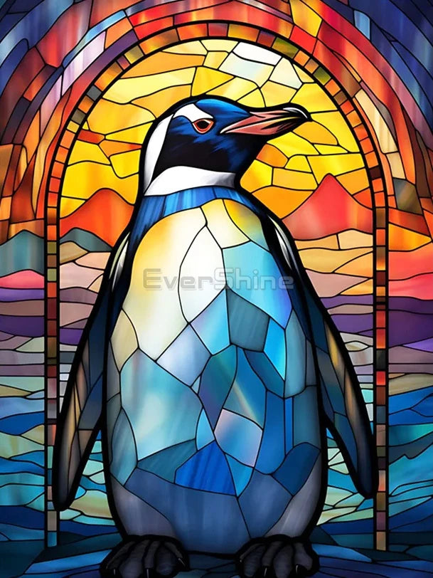 EverShine Full Square Drill Diamond Mosaic Sea Animal | Diamond Painting Stained Glass Art |Embroidery Dolphin Wall Decor