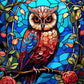 EverShine Stained Glass Art Diamond Painting Owl | DIY Hobby Painting Animal New Collection 2024 Mosaic | Wall Decor