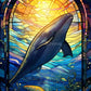 EverShine Full Square Drill Diamond Mosaic Sea Animal | Diamond Painting Stained Glass Art |Embroidery Dolphin Wall Decor