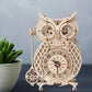 3D DIY Wooden Puzzle | Jigsaw Owl Pendulum Vintage Clock Model | Block Kits