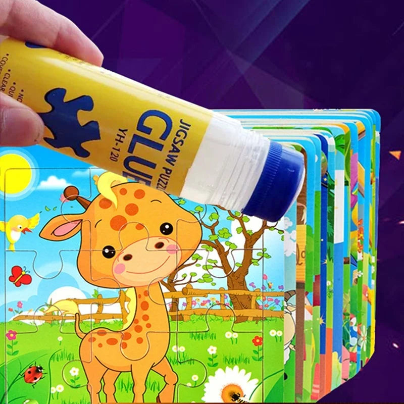 120ml Safe Clear Glue Stick | Jigsaw Puzzle Conserver | Non-Toxic Self Applying Fast Dry