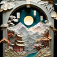 EverShine 5D DIY Diamond Painting Mountain Moon | New Arrivals Mosaic Landscape Full Craft Kit