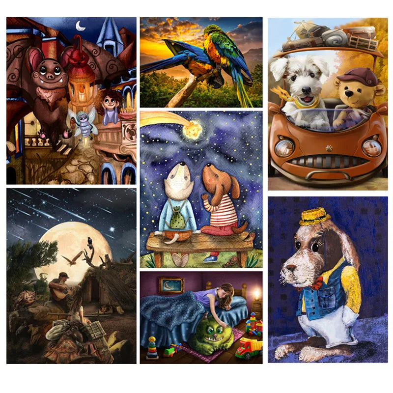 100 Pieces Jigsaw Puzzle | Assembling Animals Decompression Puzzles