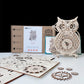 3D DIY Wooden Puzzle | Jigsaw Owl Pendulum Vintage Clock Model | Block Kits