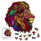 Animals Wooden Puzzles | Lion Wood Irregular Shape 3D Jigsaw Puzzle