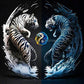 EverShine Full Square Diamond Painting Tiger Craft Kit | Tai Chi Diamond Painting Animal DIY | 30*30cm Diamond Painting