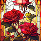 EverShine 5D Diamond Painting Rose Lotus Stained Glass | Flower Diamond Painting Art