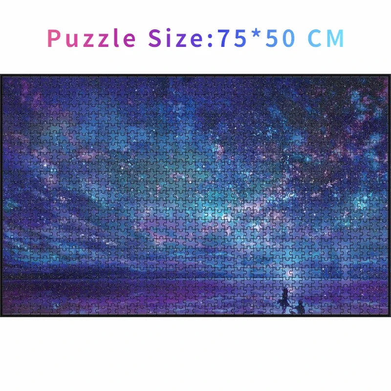 Jigsaw Puzzle 1000 Pieces | Romantic Starry Night 75*50cm | Stress Relief |Horoscope | Entertainment Toys