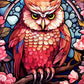 EverShine Stained Glass Art Diamond Painting Owl | DIY Hobby Painting Animal New Collection 2024 Mosaic | Wall Decor