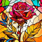 EverShine 5D Diamond Painting Rose Lotus Stained Glass | Flower Diamond Painting Art