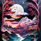 EverShine 5D DIY Diamond Painting Mountain Moon | New Arrivals Mosaic Landscape Full Craft Kit