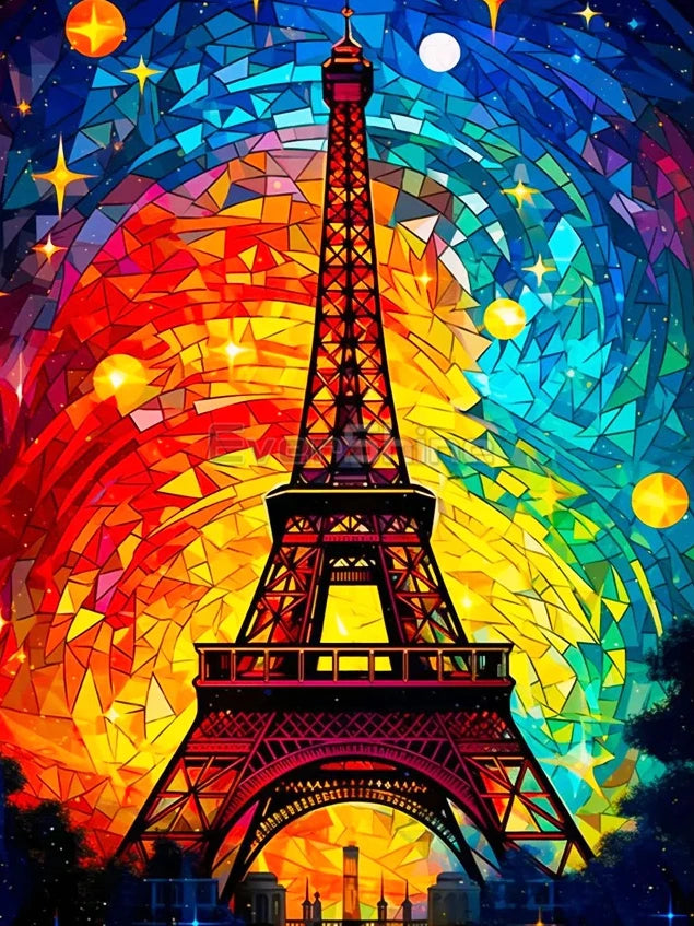 EverShine Full Drill Diamond Painting Building | DIY Hobby Scenery Eiffel Tower Diamond Painting City