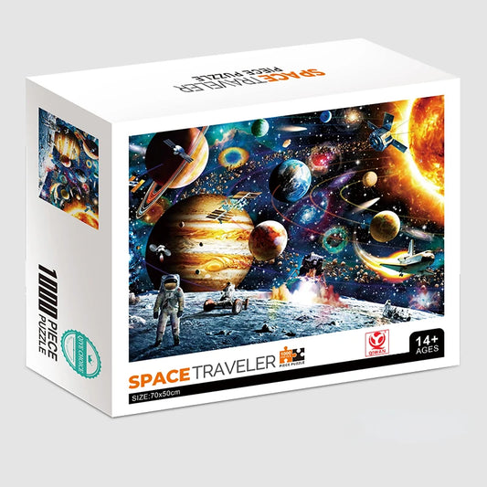 70*50cm Adult Puzzle 1000 Piece Jigsaw Puzzles |Space Traveler Famous Paintings Series | Learning Education Craft Toys Gifts