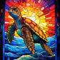 EverShine Full Square Drill Diamond Mosaic Sea Animal | Diamond Painting Stained Glass Art |Embroidery Dolphin Wall Decor